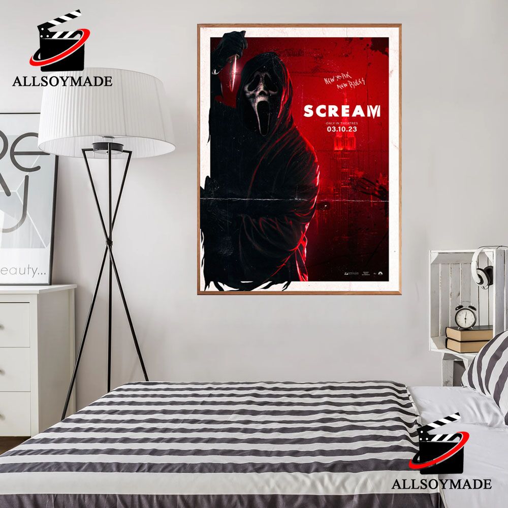 New York New Rules Blood Knife Ghostface Scream 6 Poster, Horror