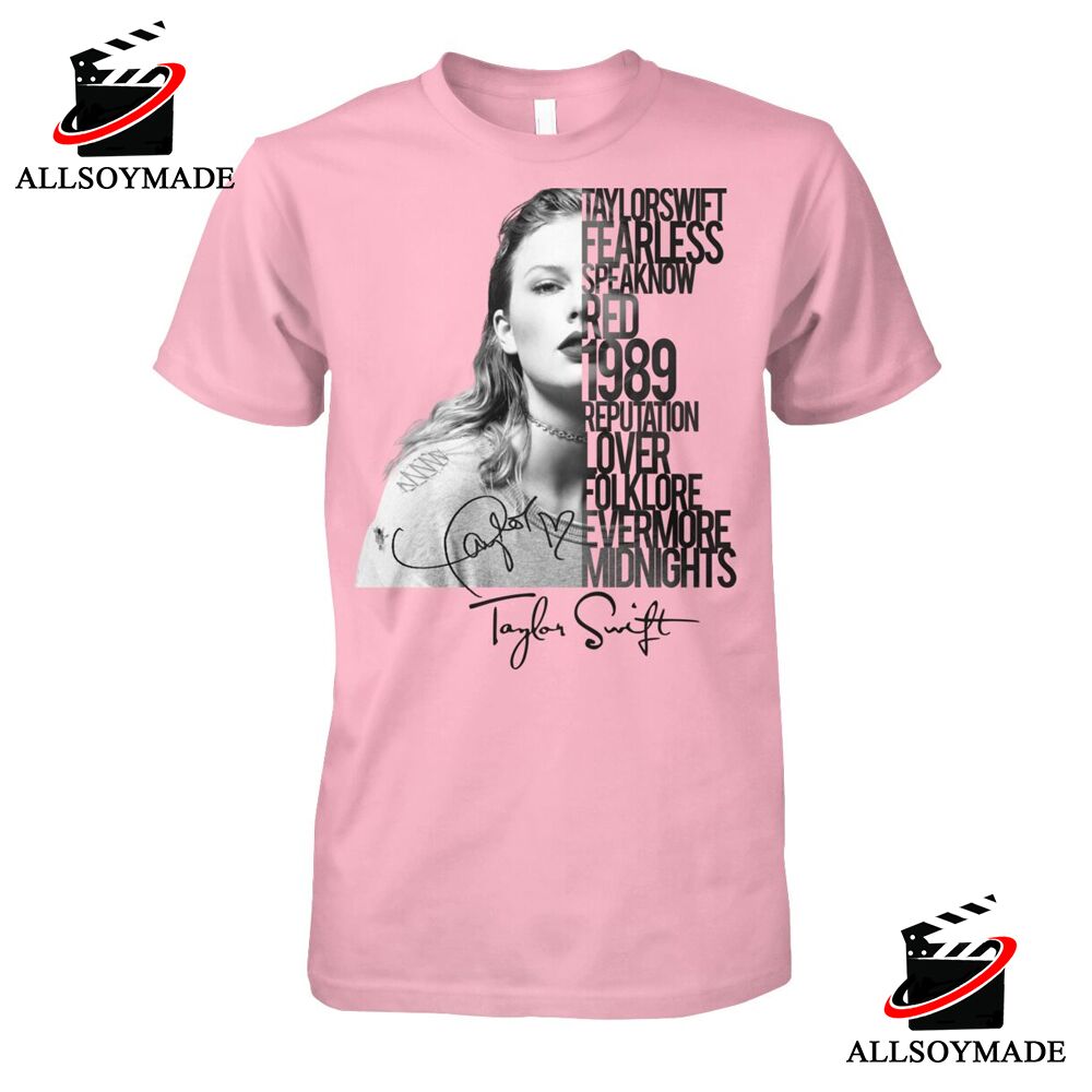 Signature Taylor Swift Eras Tour T Shirt, Cheap Taylor Swift Merch -  Allsoymade