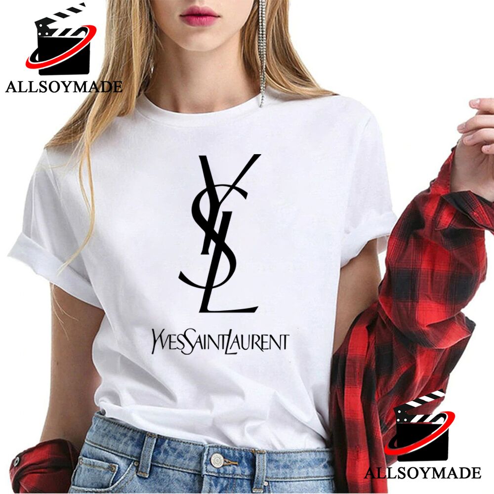 Cheap Logo YSL T Shirt, Luxury Yves Saint Laurent T Shirt - Allsoymade
