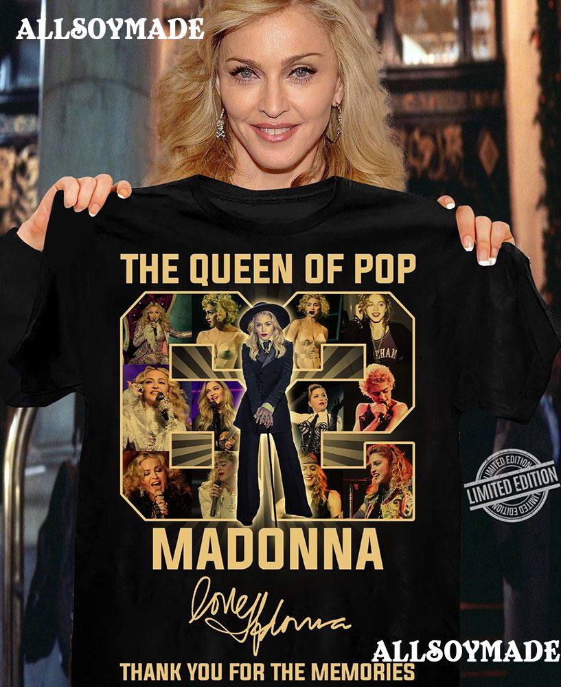 Thank You For Memories The Queen Of Pop Madonna T Shirt, Cheap