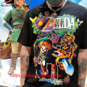 Cheap Majora And Korok Legend Of Zelda Hawaiian Shirt, Legend Of Zelda  Merchandise - Allsoymade