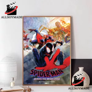 New AMC Spiderman Poster, Marvel Movie Spider Man Across the Spider Verse  Poster - Allsoymade