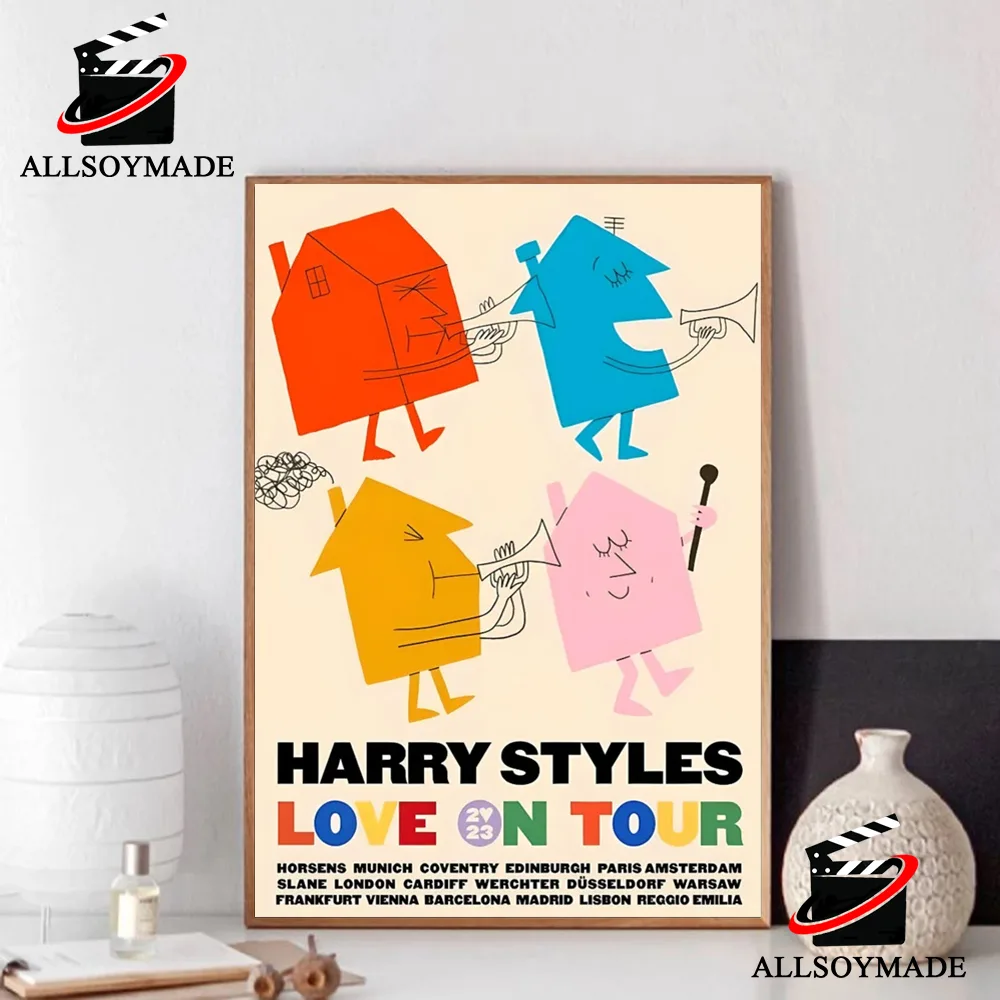 Cheap Harrys House Harry Styles Love On Tour Poster 2023, Harry