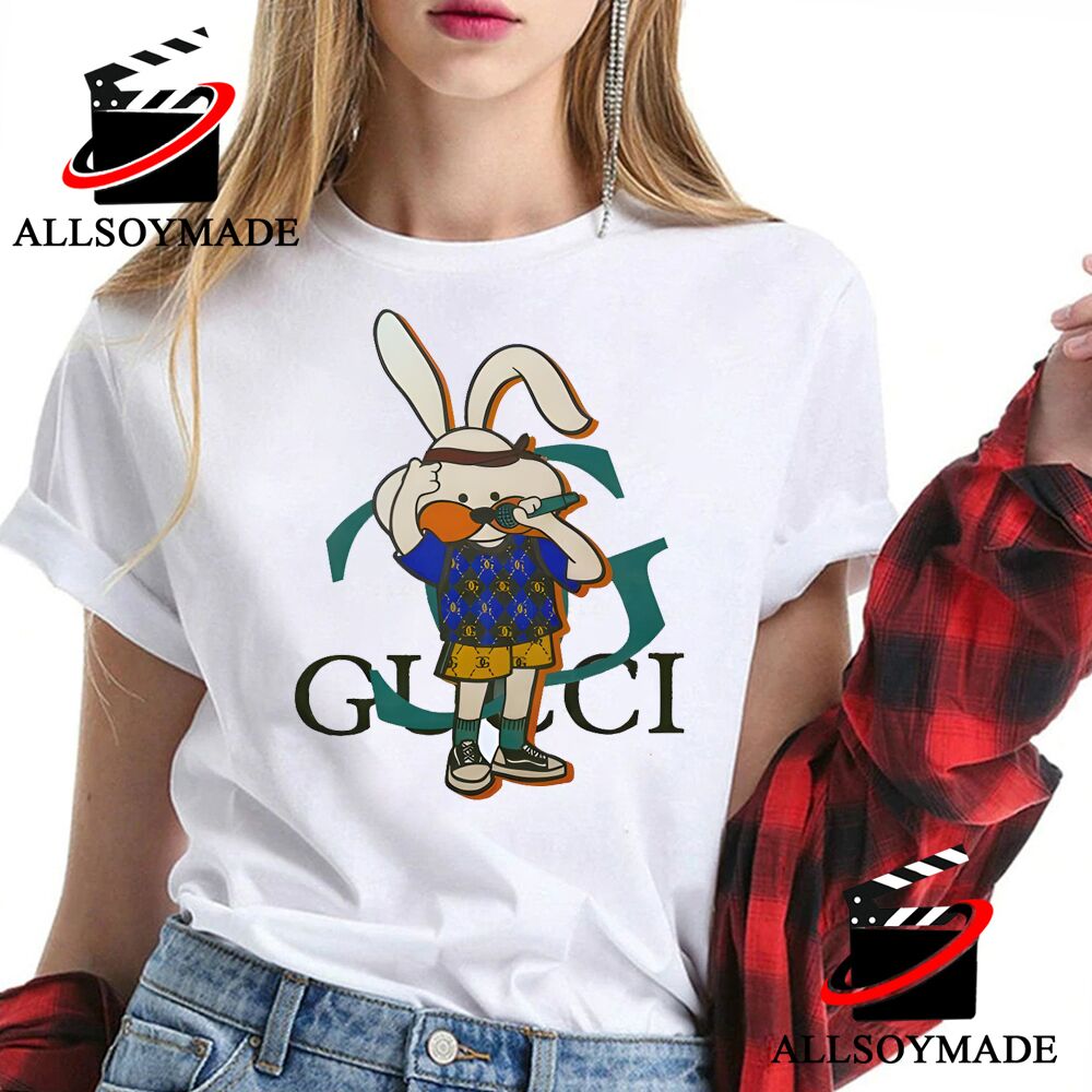 Funny Rabbit Gucci T Shirt Womens, Cheap Gucci T Shirt Mens