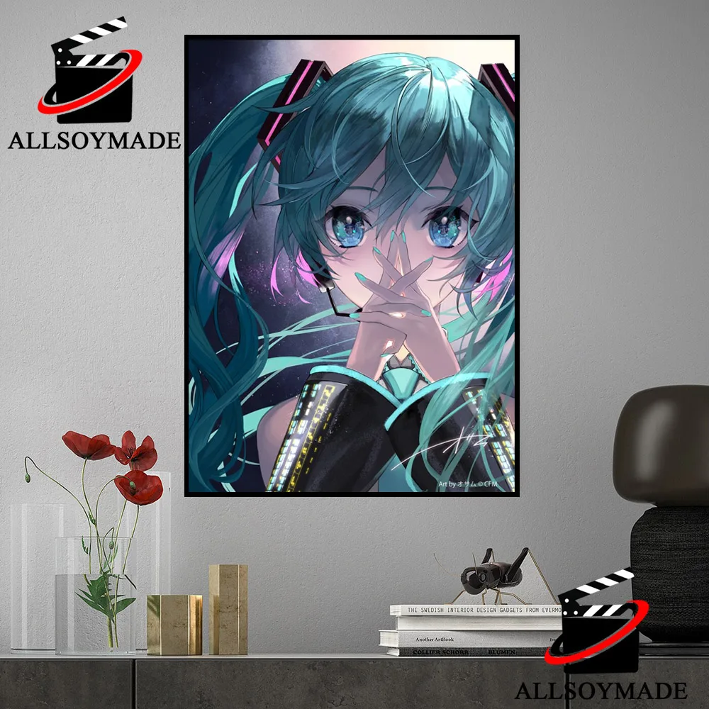 Beautiful Anime Hatsune Miku Poster Wall Art