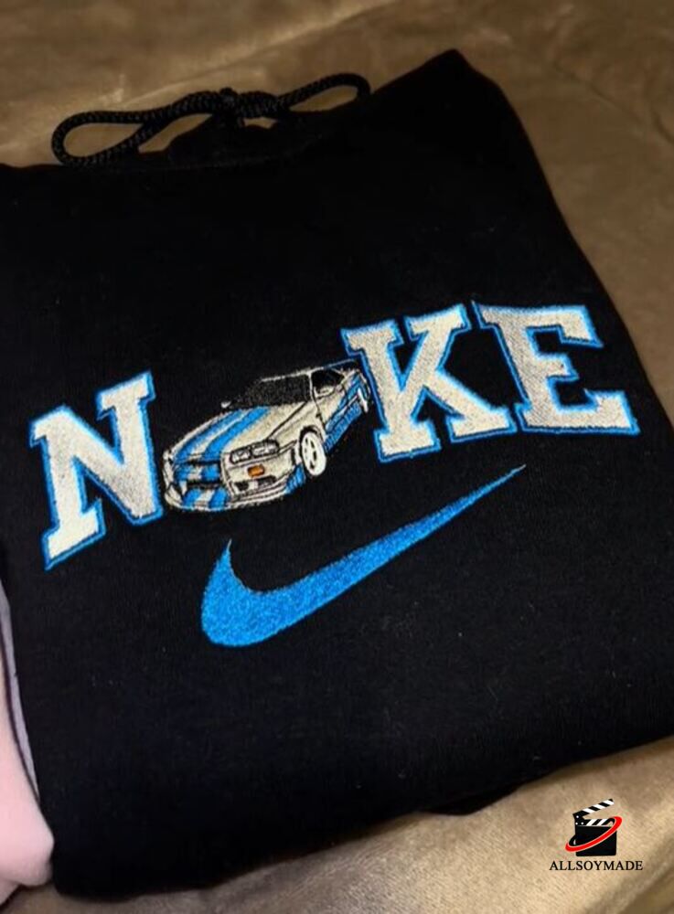 Fast And Furious Nike Embroidered Hoodie, Sweatshirt